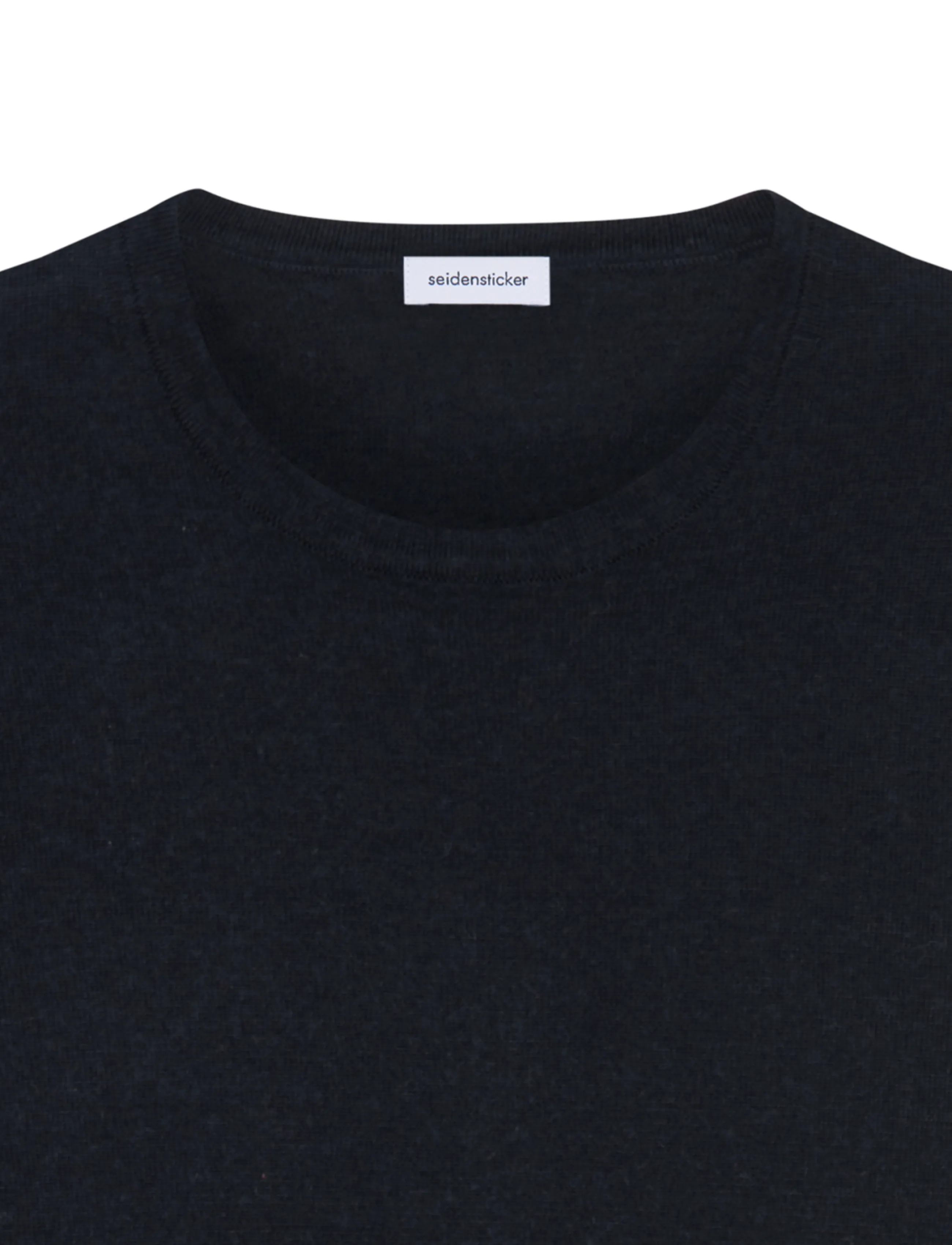 Seidensticker - Sweater knit Regular - rund hals - black - 5