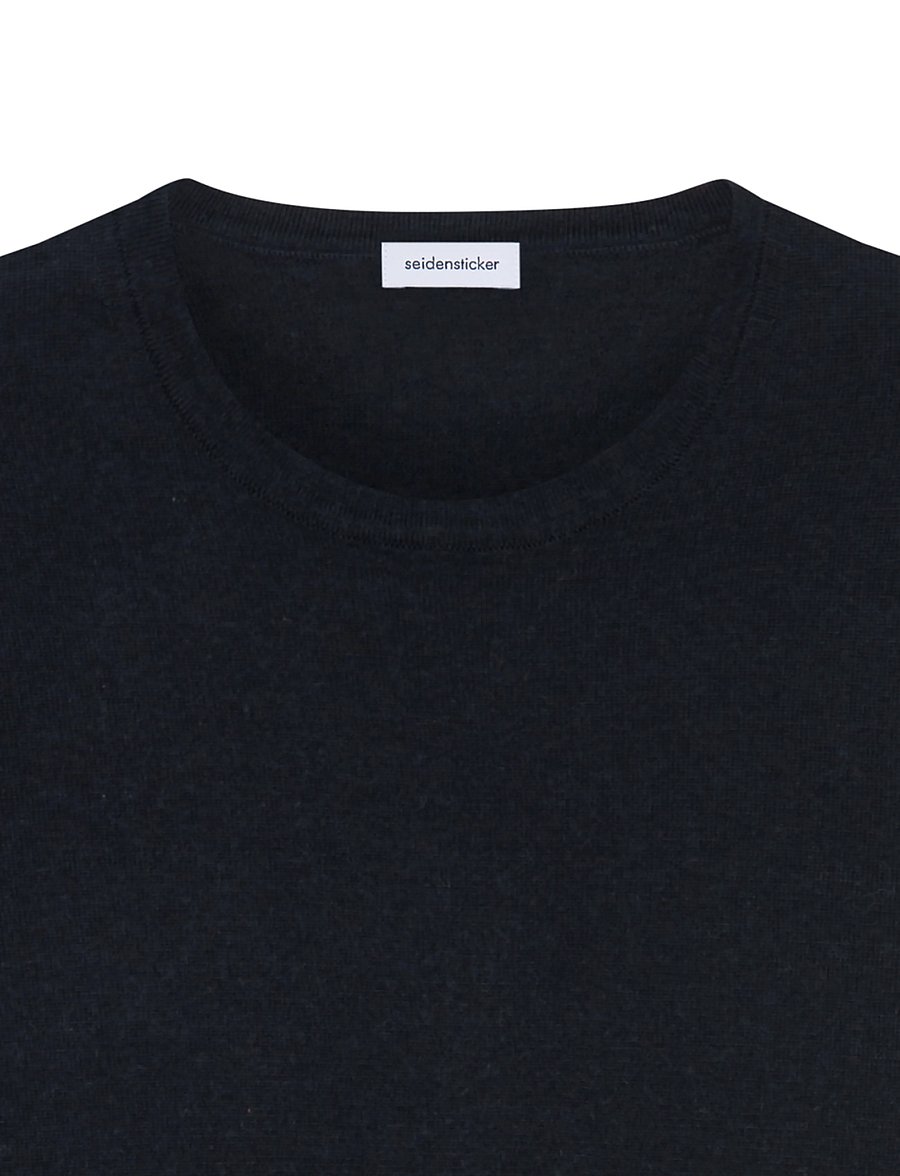 Seidensticker - Sweater knit Regular - rund hals - black - 5