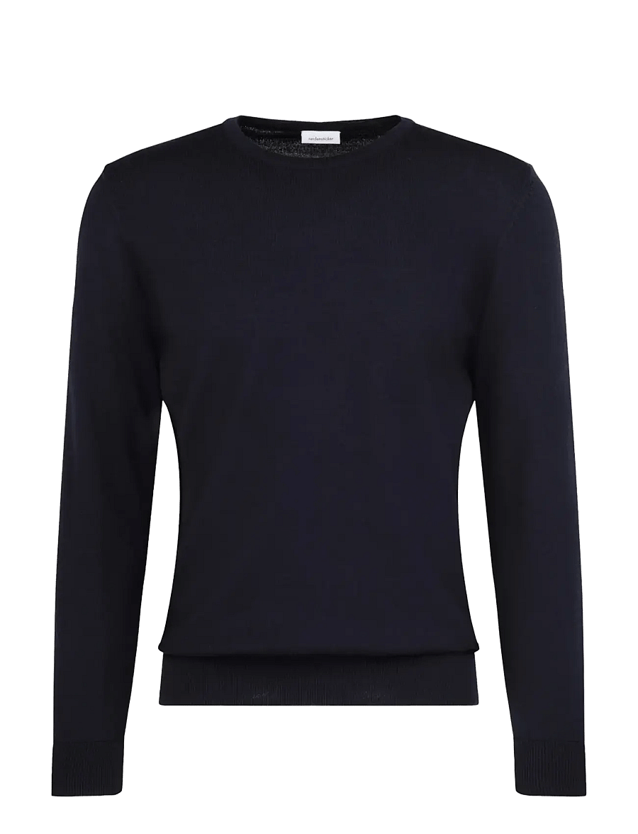 Seidensticker - Sweater knit Regular - rundhalsad - deep navy - 0