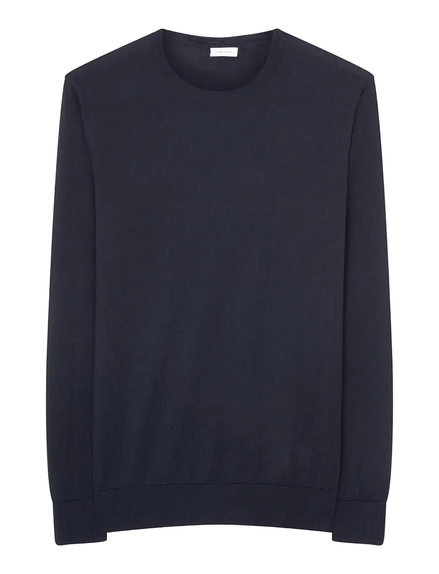 Seidensticker - Sweater knit Regular - rundhalsad - deep navy - 1