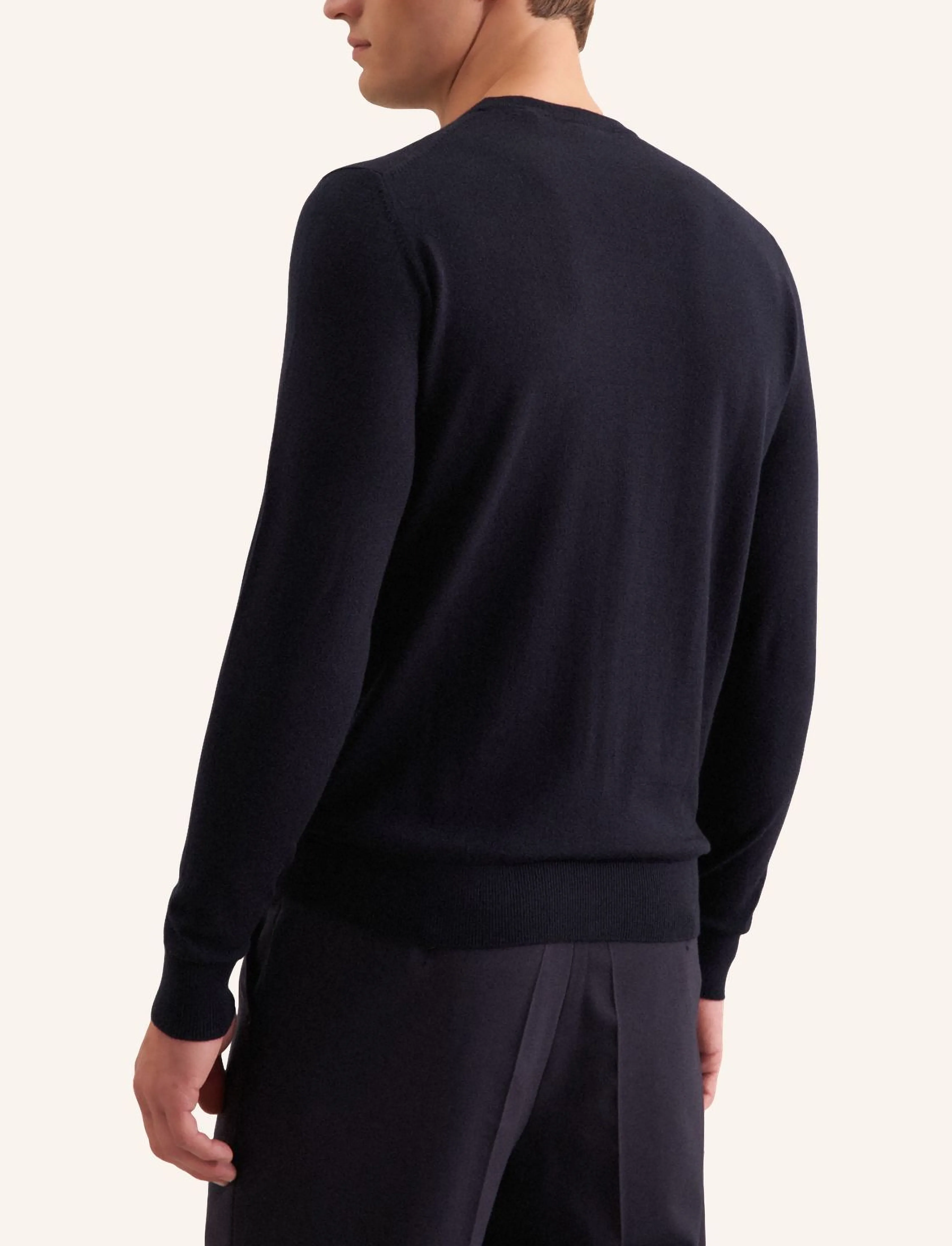 Seidensticker - Sweater knit Regular - rundhalsad - deep navy - 2