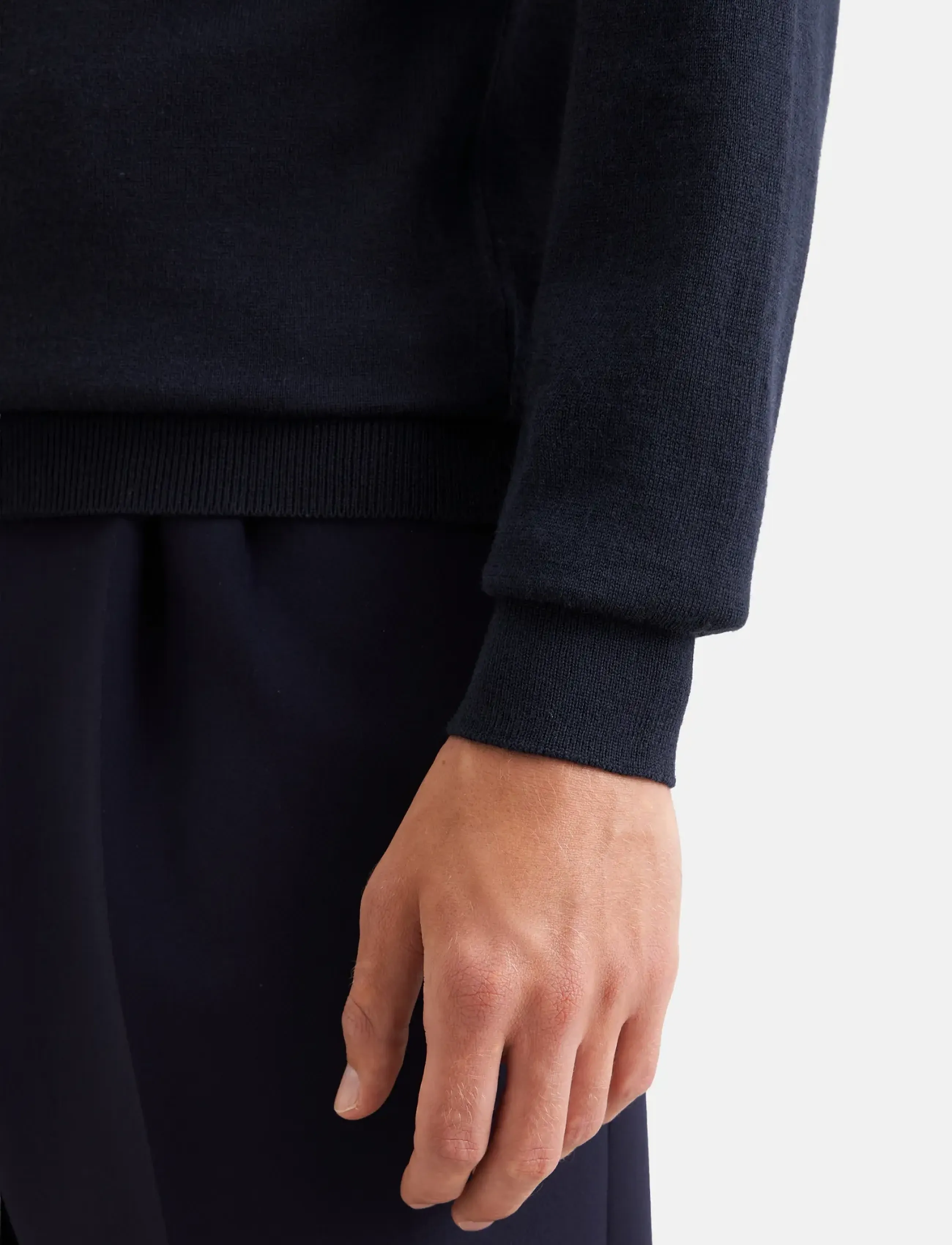 Seidensticker - Sweater knit Regular - rundhalsad - deep navy - 3