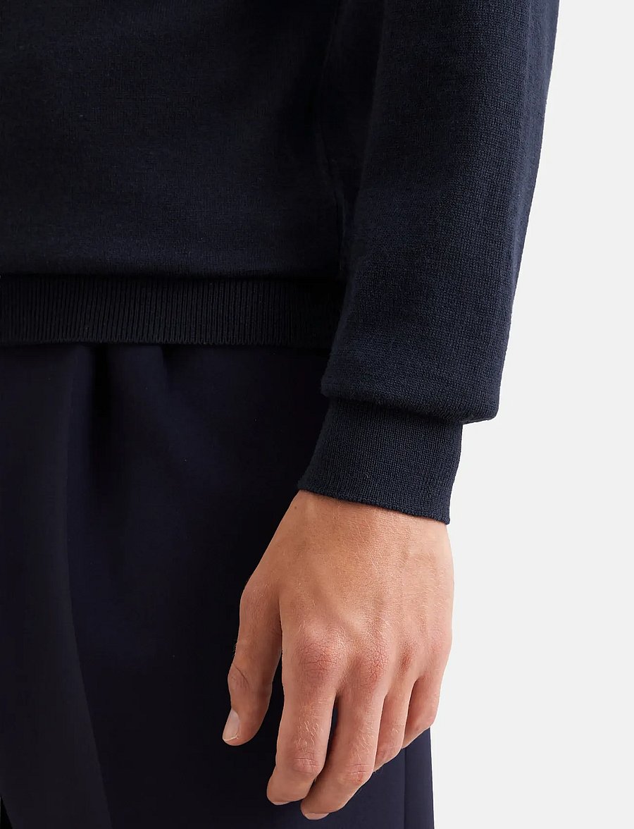 Seidensticker - Sweater knit Regular - rundhalsad - deep navy - 3
