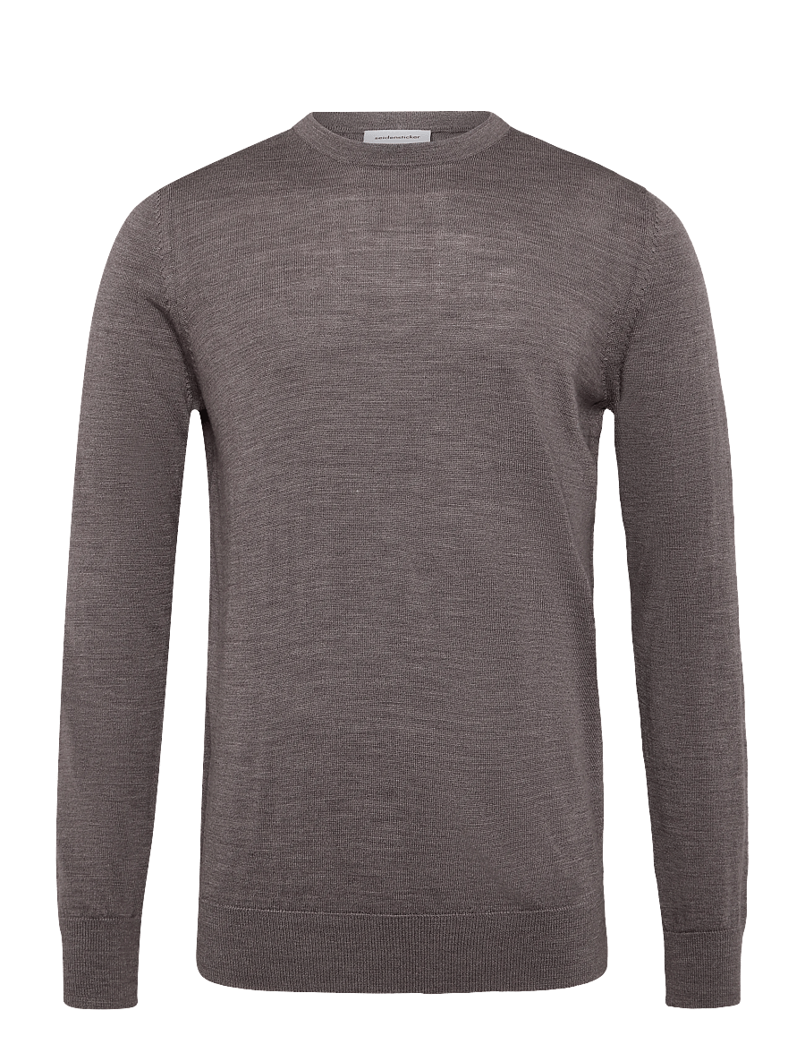 Seidensticker - Sweater knit Regular - Ümara kaelusega - nougat mÉlange - 0