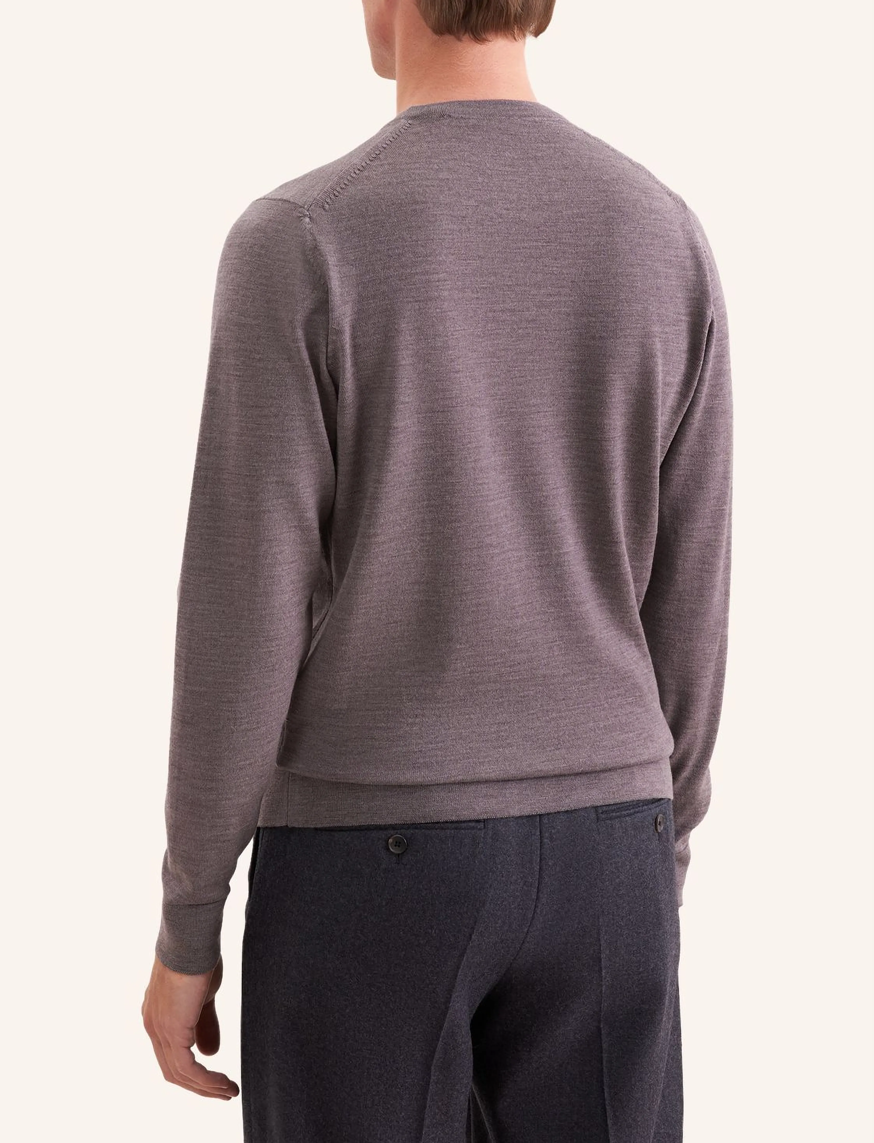 Seidensticker - Sweater knit Regular - rundhals - nougat mÉlange - 1