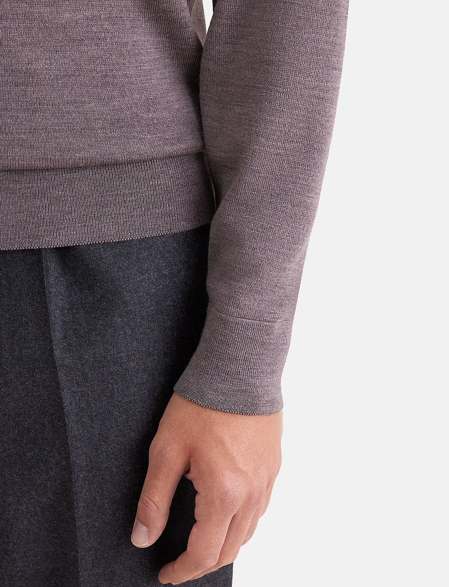 Seidensticker - Sweater knit Regular - rundhals - nougat mÉlange - 2