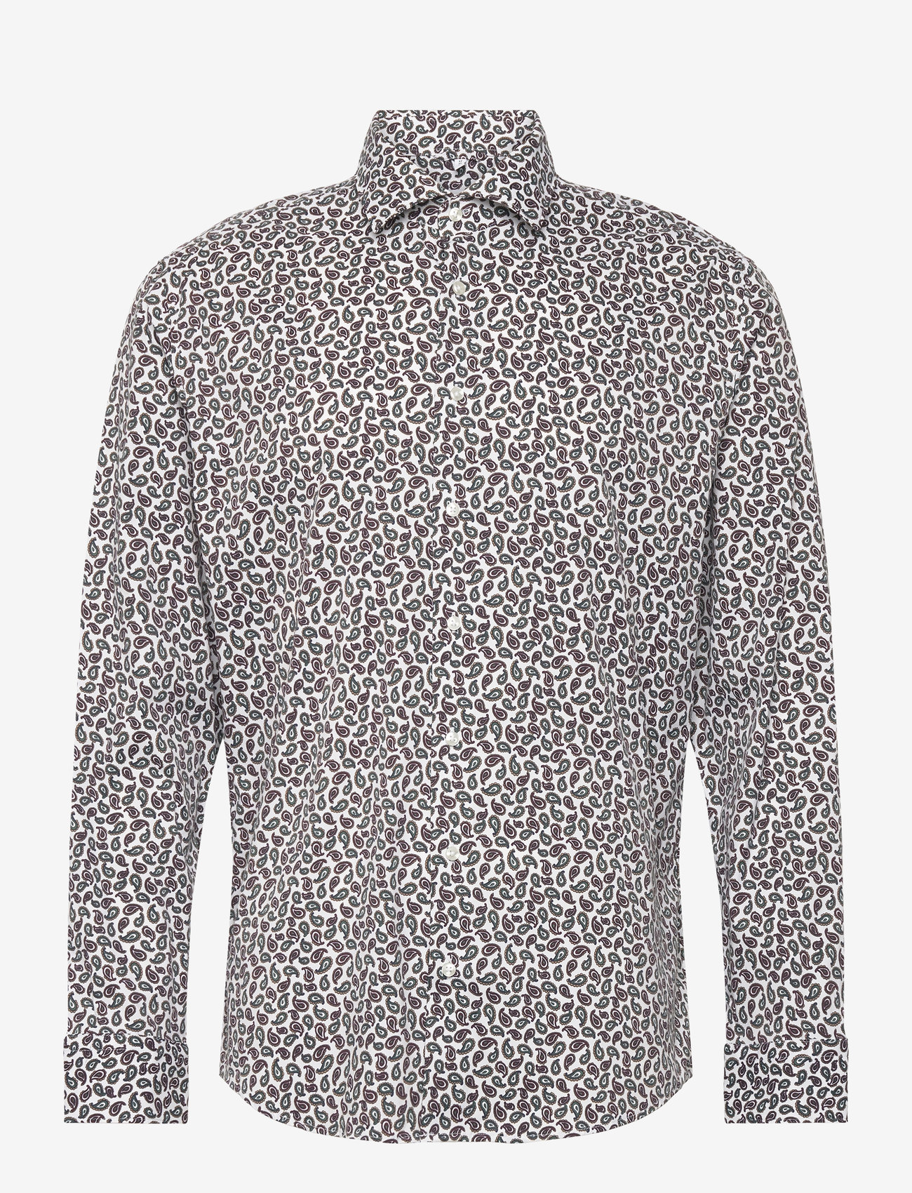 Seidensticker - New Kent - mönstrade skjortor - dark red - 1