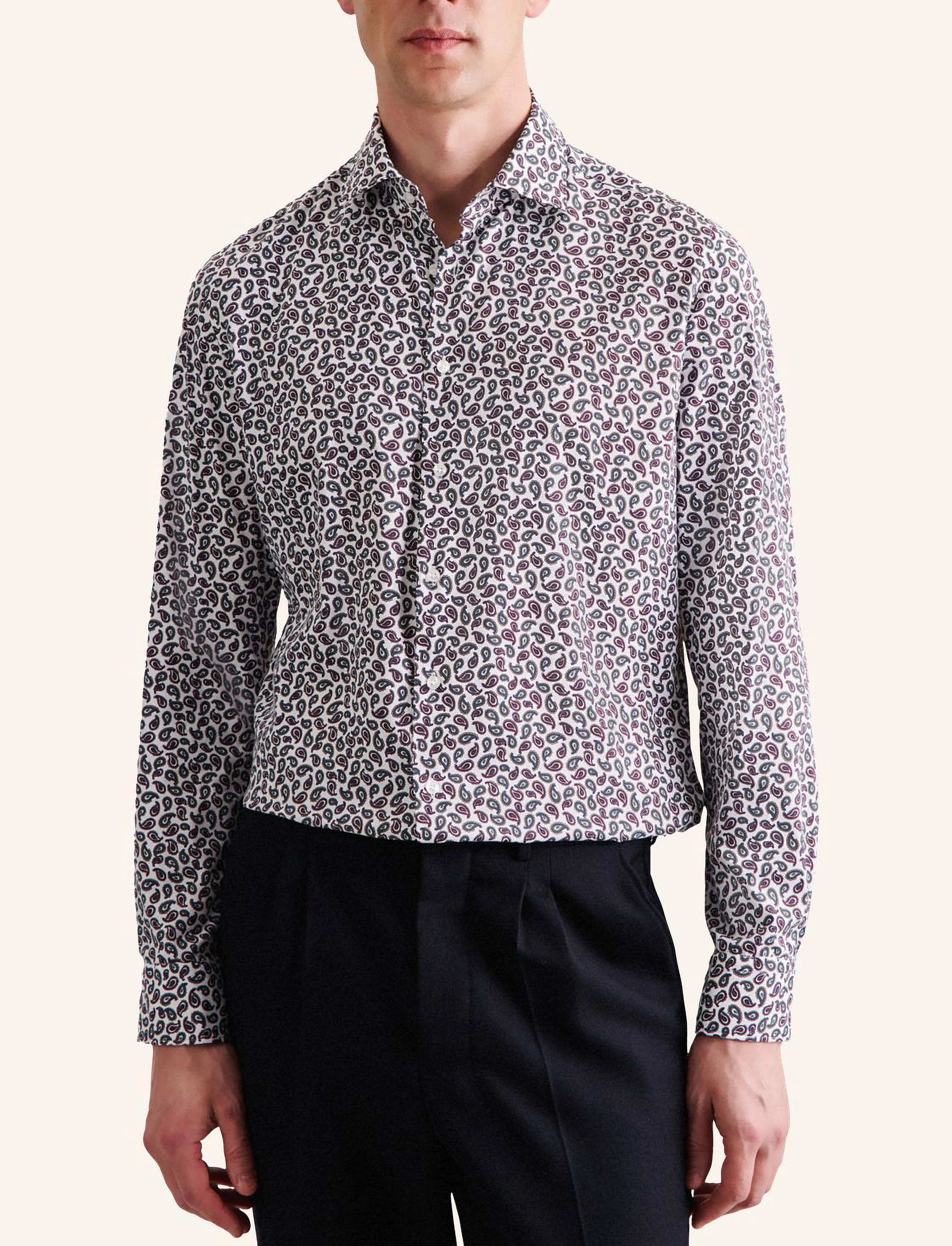 Seidensticker Performance shirt Slim - Deals - DARK RED / burgundy