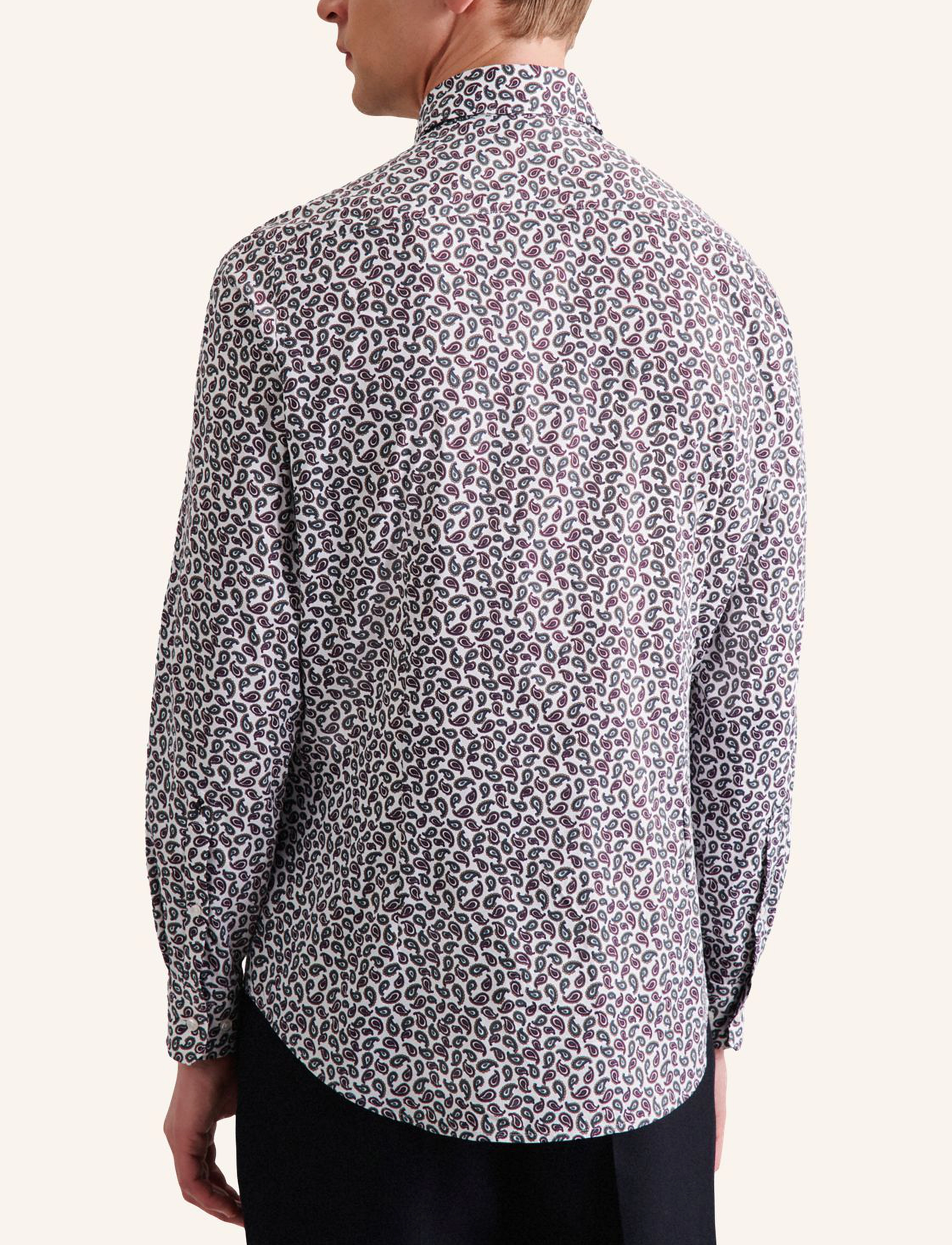 Seidensticker - Performance shirt Slim - miesten - dark red - 4