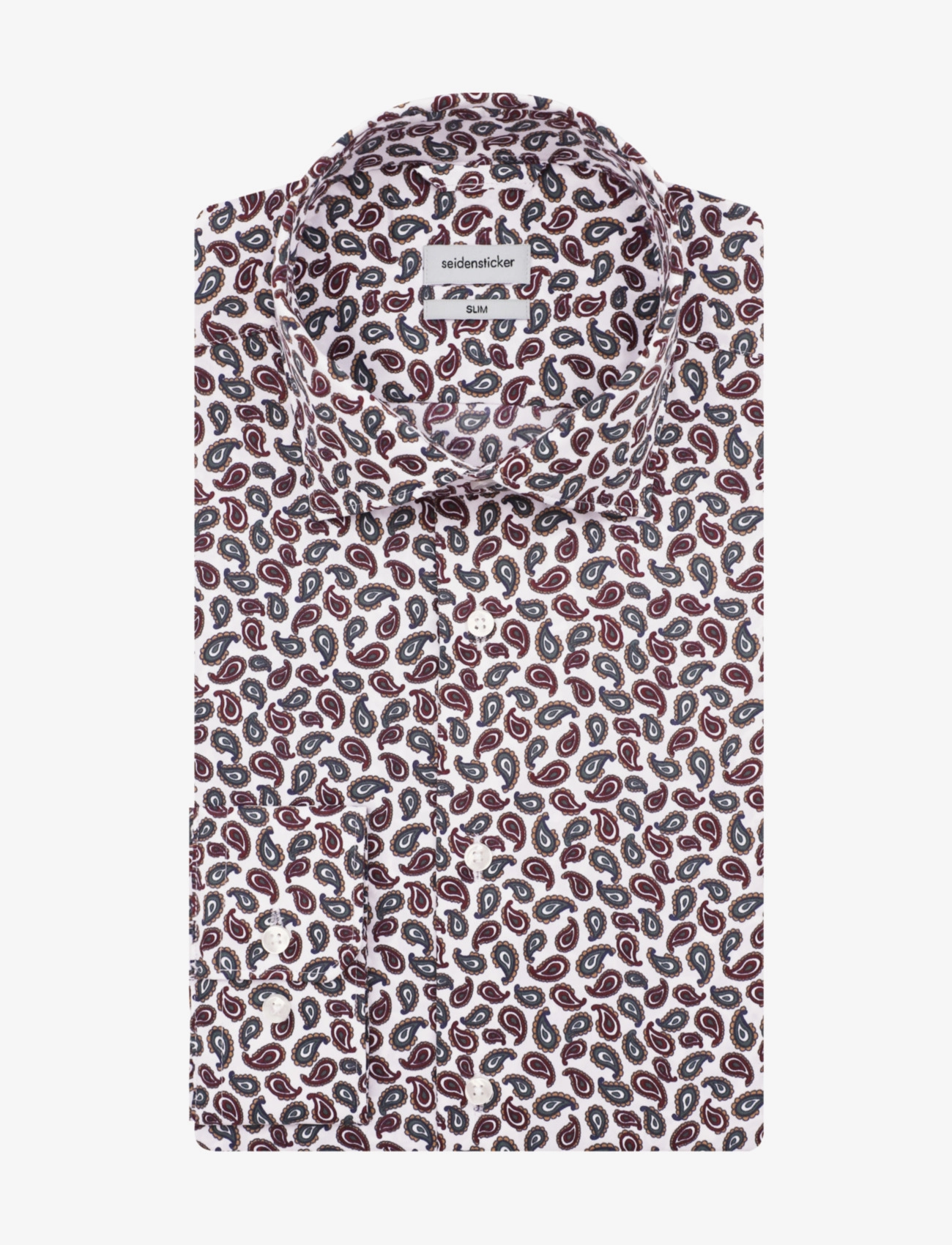 Seidensticker - Performance shirt Slim - miesten - dark red - 3