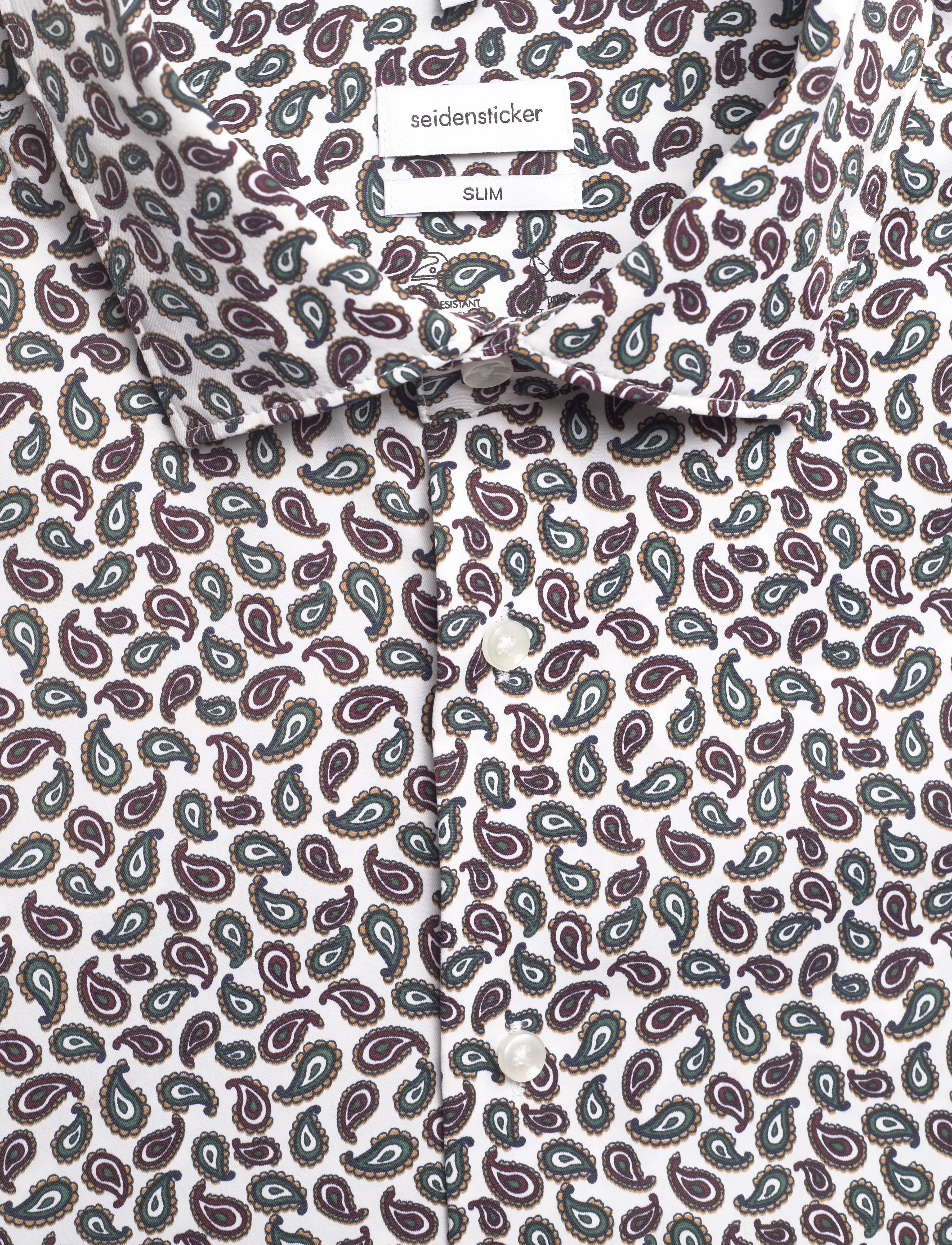 Seidensticker - Performance shirt Slim - mehed - dark red - 2