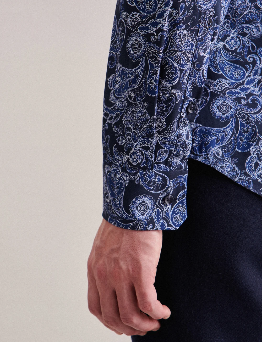 Seidensticker - CITYHEMDEN 1/1 ARM - mustriga särgid - dark blue - 4