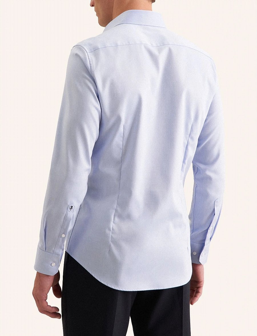 Seidensticker - Business shirt Slim - muodolliset kauluspaidat - mid blue - 3