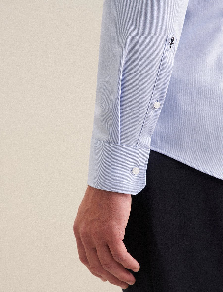Seidensticker - Business shirt Slim - muodolliset kauluspaidat - mid blue - 4