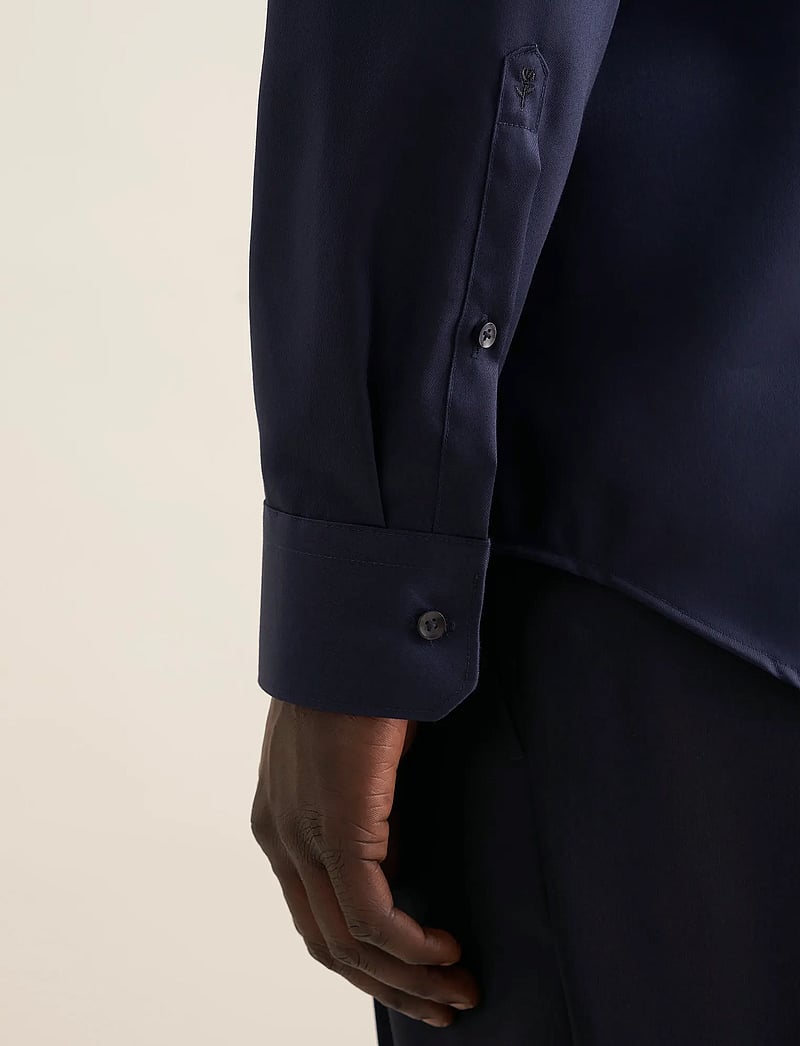 Seidensticker - New Kent 98 Combi Cuff - kostymskjortor - navy - 4