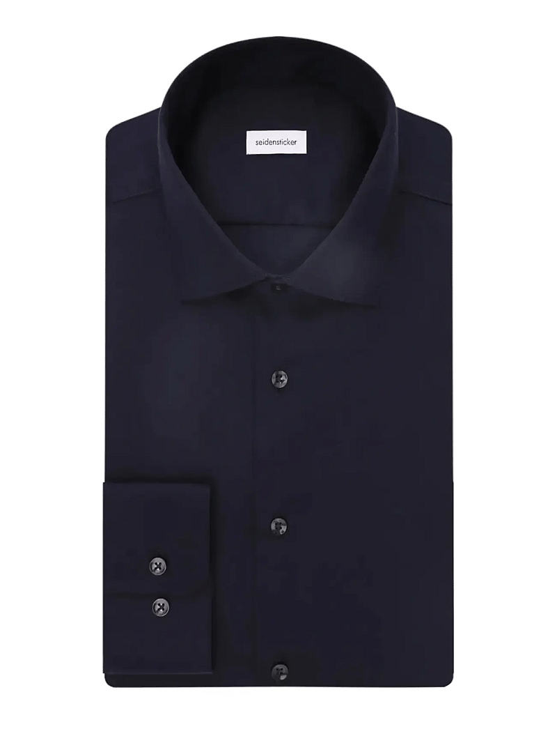 Seidensticker - New Kent 98 Combi Cuff - kostymskjortor - navy - 2