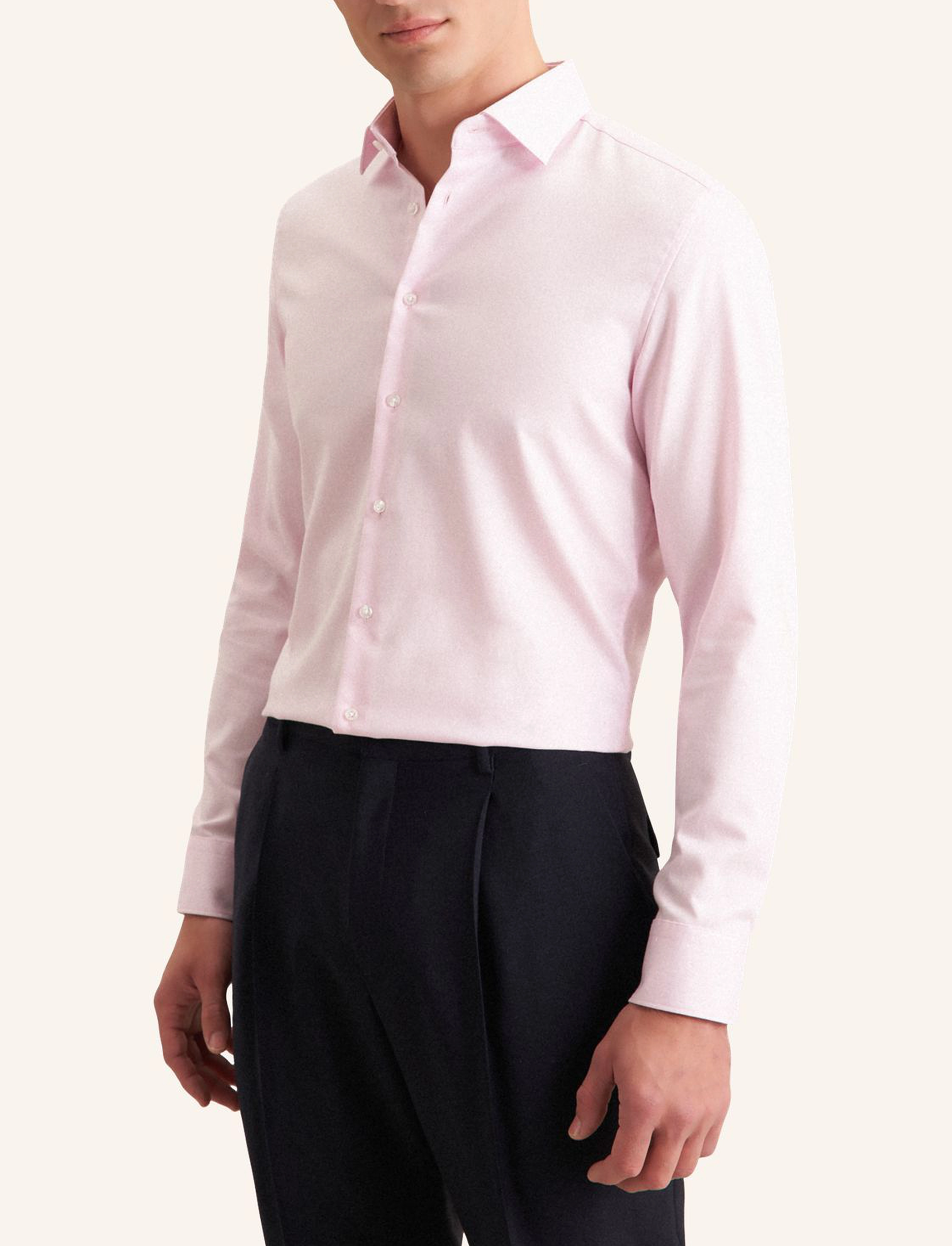 Seidensticker Business Shirt Slim, Mænd, Kent Krave Kjoleskjorte, Pink, Str: 40