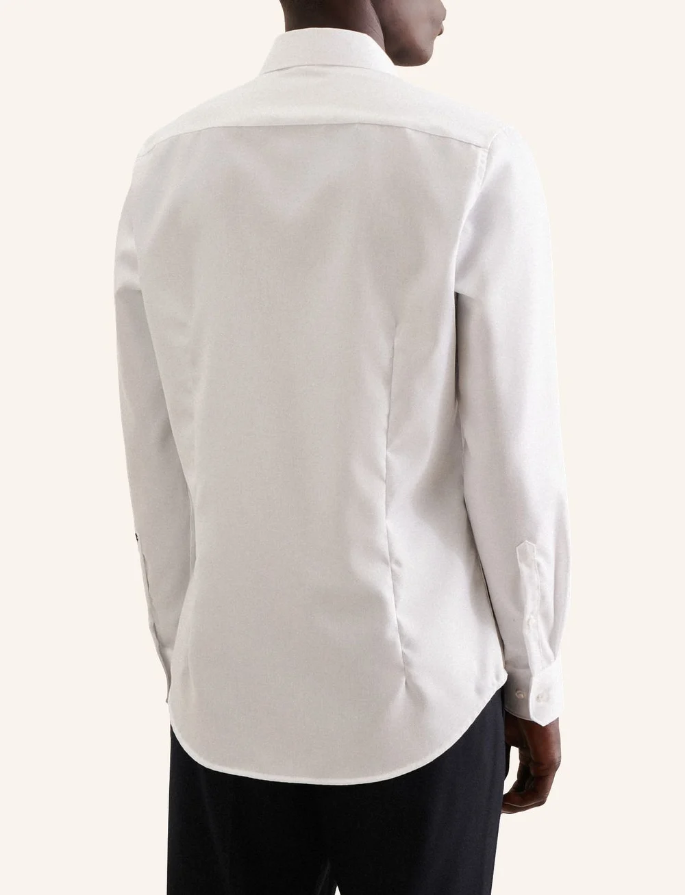 Seidensticker - New Kent 98 Combi Cuff - kostymskjortor - white - 2