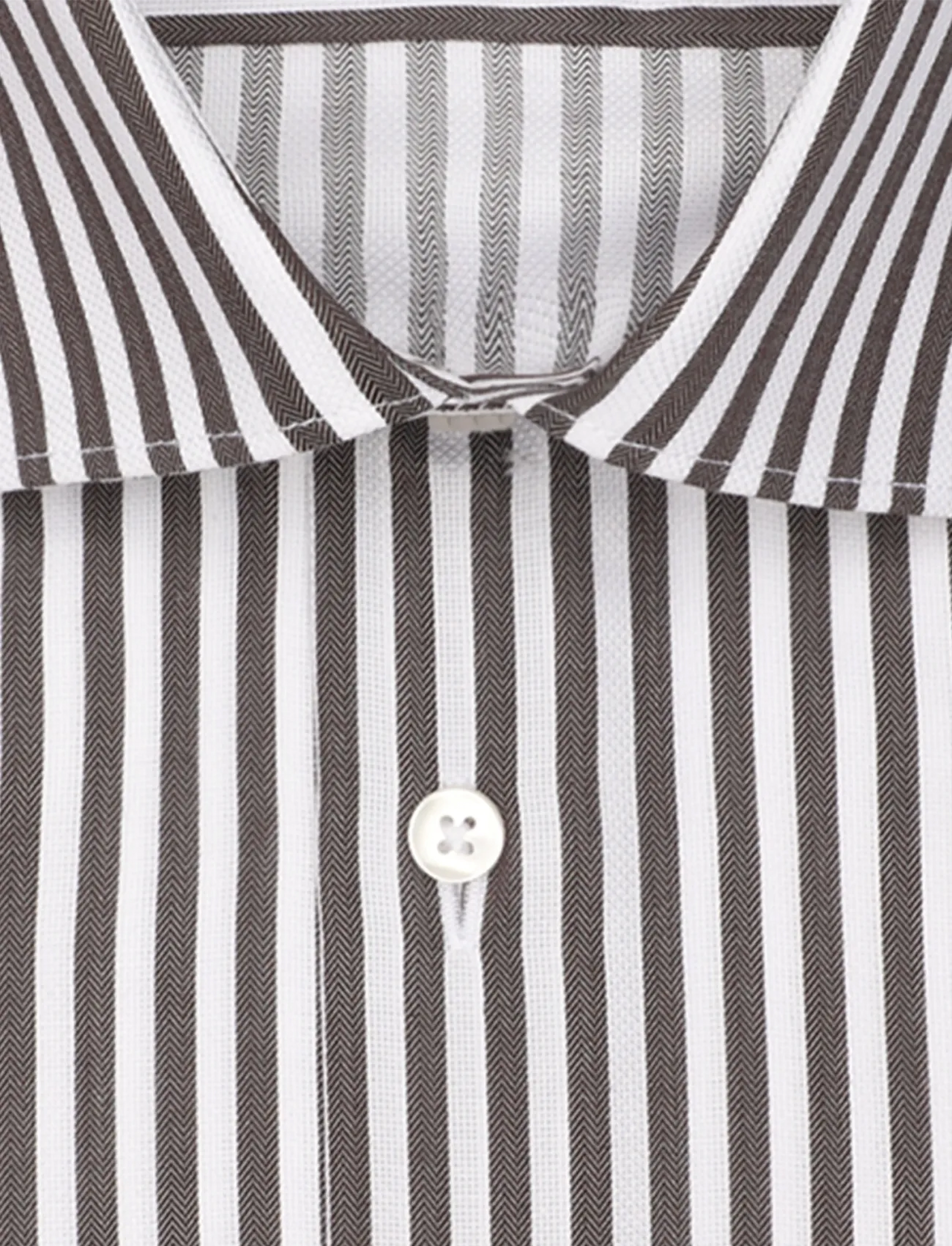 Seidensticker - Business shirt Slim - stribede skjorter - dark brown - 4