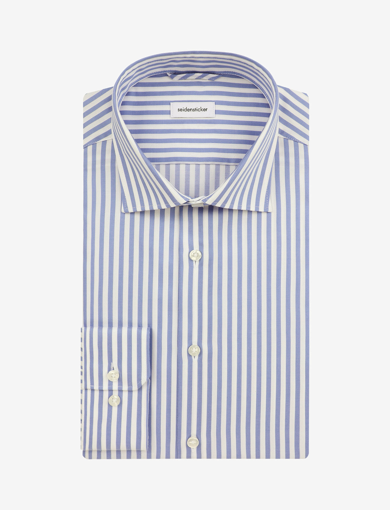 Seidensticker - CITYHEMDEN 1/1 ARM - striped shirts - mid blue - 4