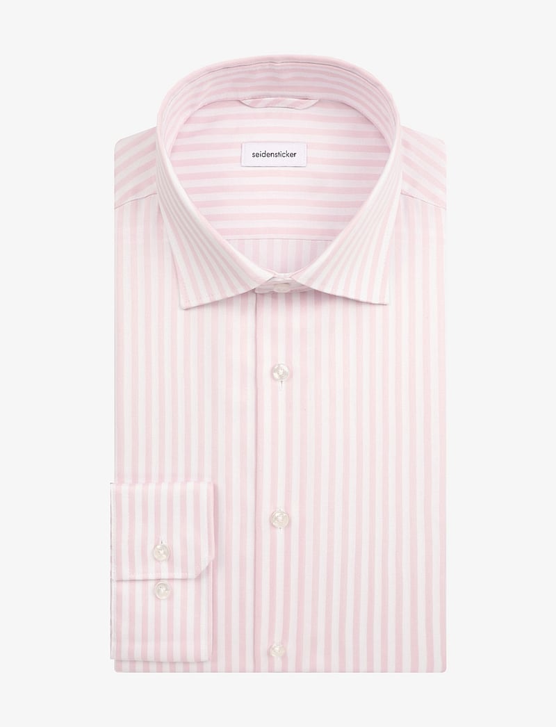 Seidensticker - New Kent 98 - stribede skjorter - pink - 3