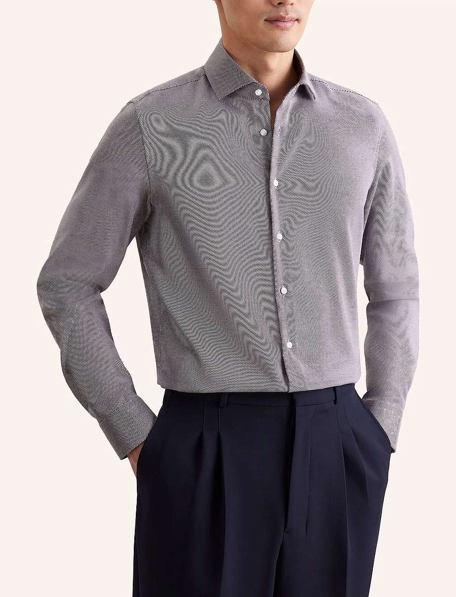Seidensticker - Business shirt Slim - brown - 3