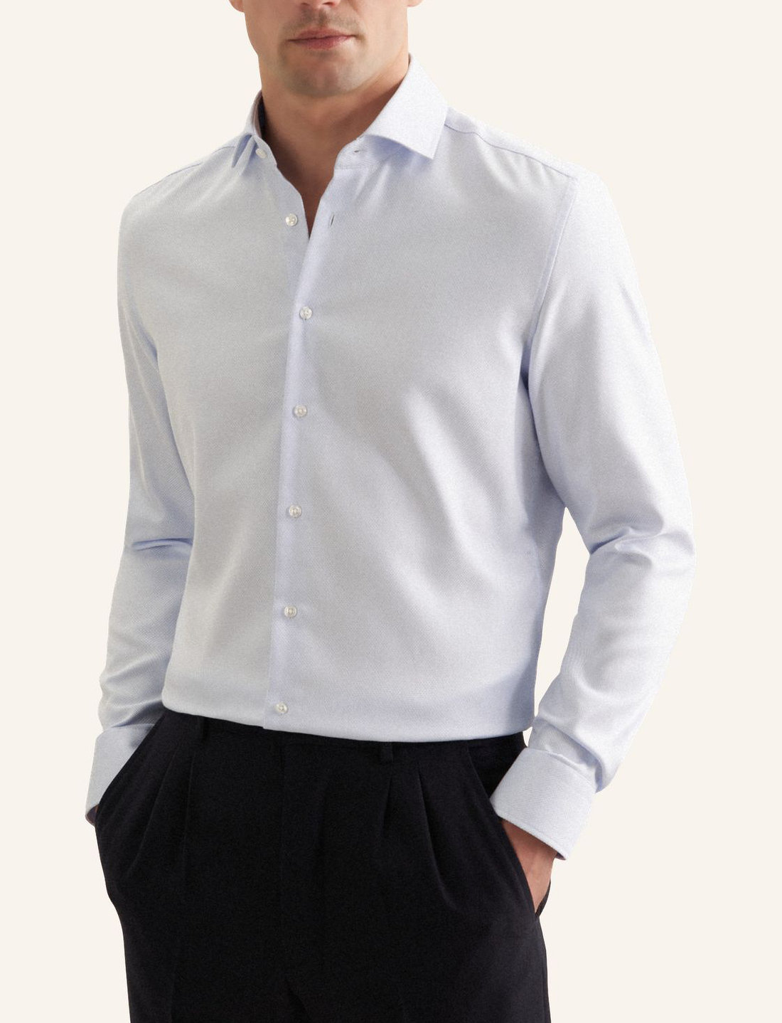 Seidensticker - Spread Kent 98 - formelle skjorter - light blue - 0