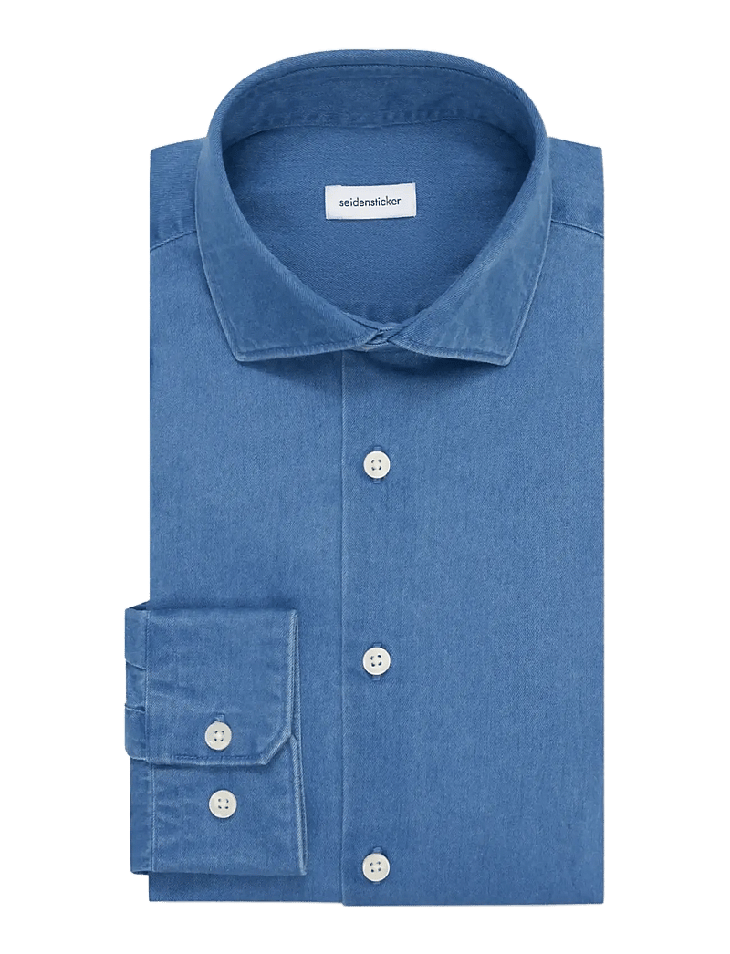 Seidensticker - FREIZEITHEMDEN 1/1 ARM - jeanshemden - blue - 2