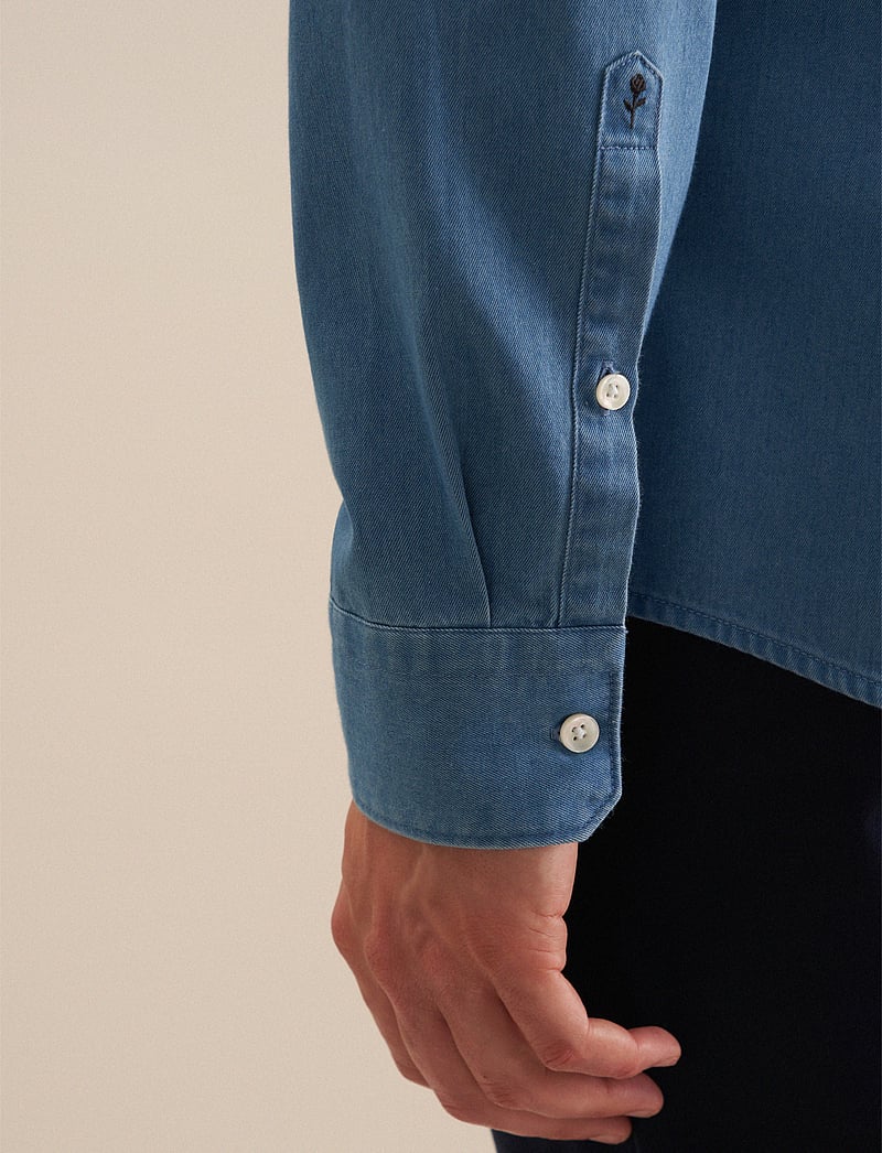 Seidensticker - FREIZEITHEMDEN 1/1 ARM - jeanshemden - blue - 4