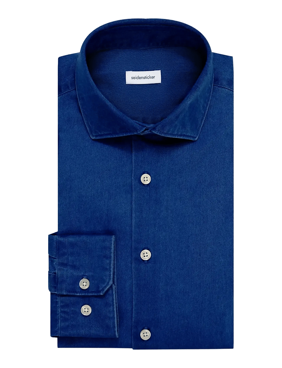 Seidensticker - Denim shirt Slim - jeanshemden - dark blue - 2