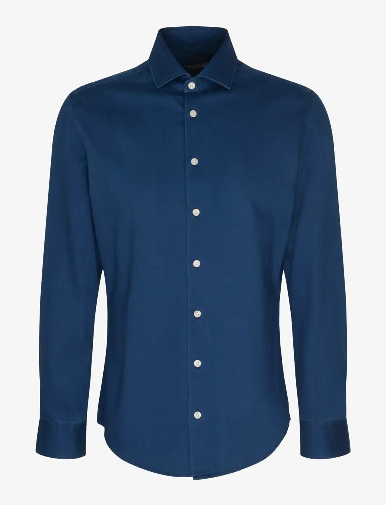 Seidensticker - Denim shirt Slim - gallaskyrtur - navy blue - 1