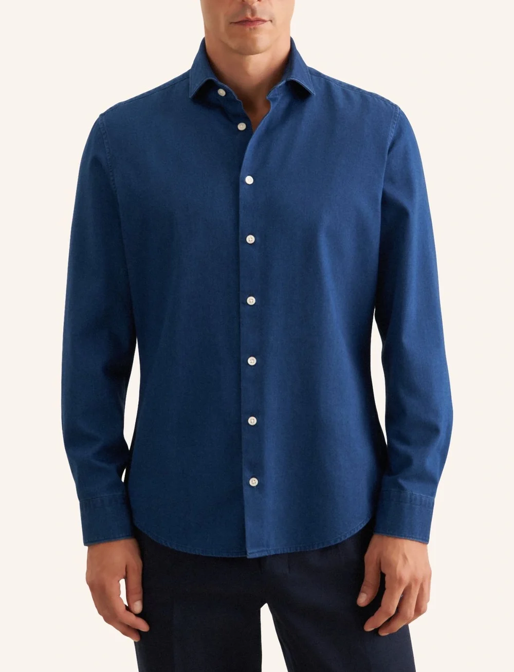 Seidensticker - Casual Spread Kent 98 - denimskjorter - navy blue - 0