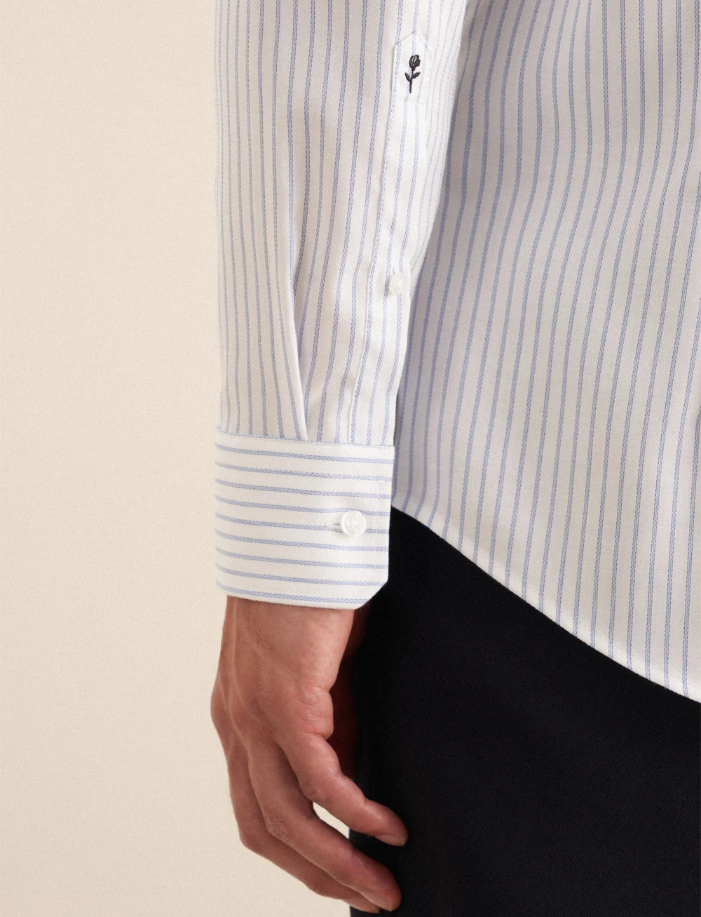 Seidensticker - Spread Kent - randiga skjortor - classic blue - 4