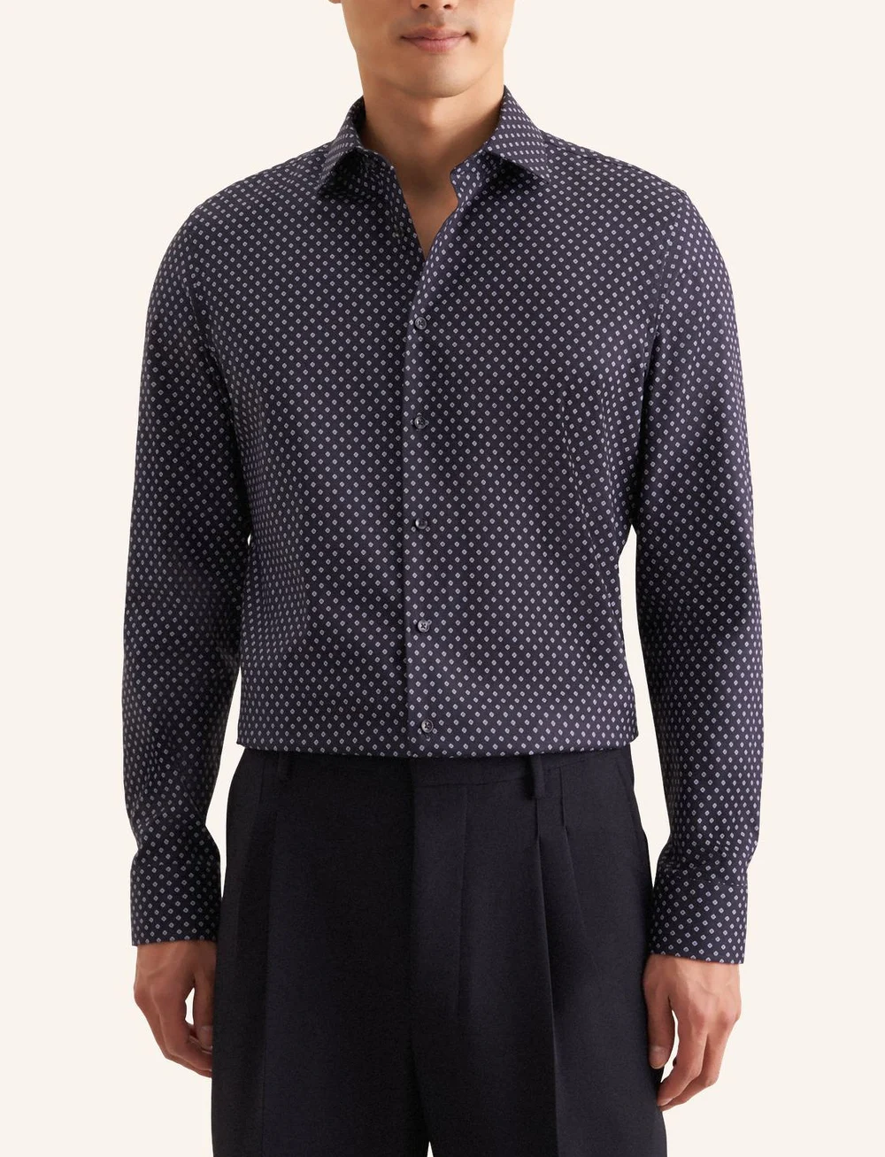 Seidensticker - CITYHEMDEN 1/1 ARM - pattern shirts - navy blue - 0