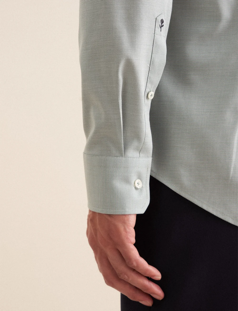Seidensticker - Business Kent Patch5 - formelle hemden - sage green - 5