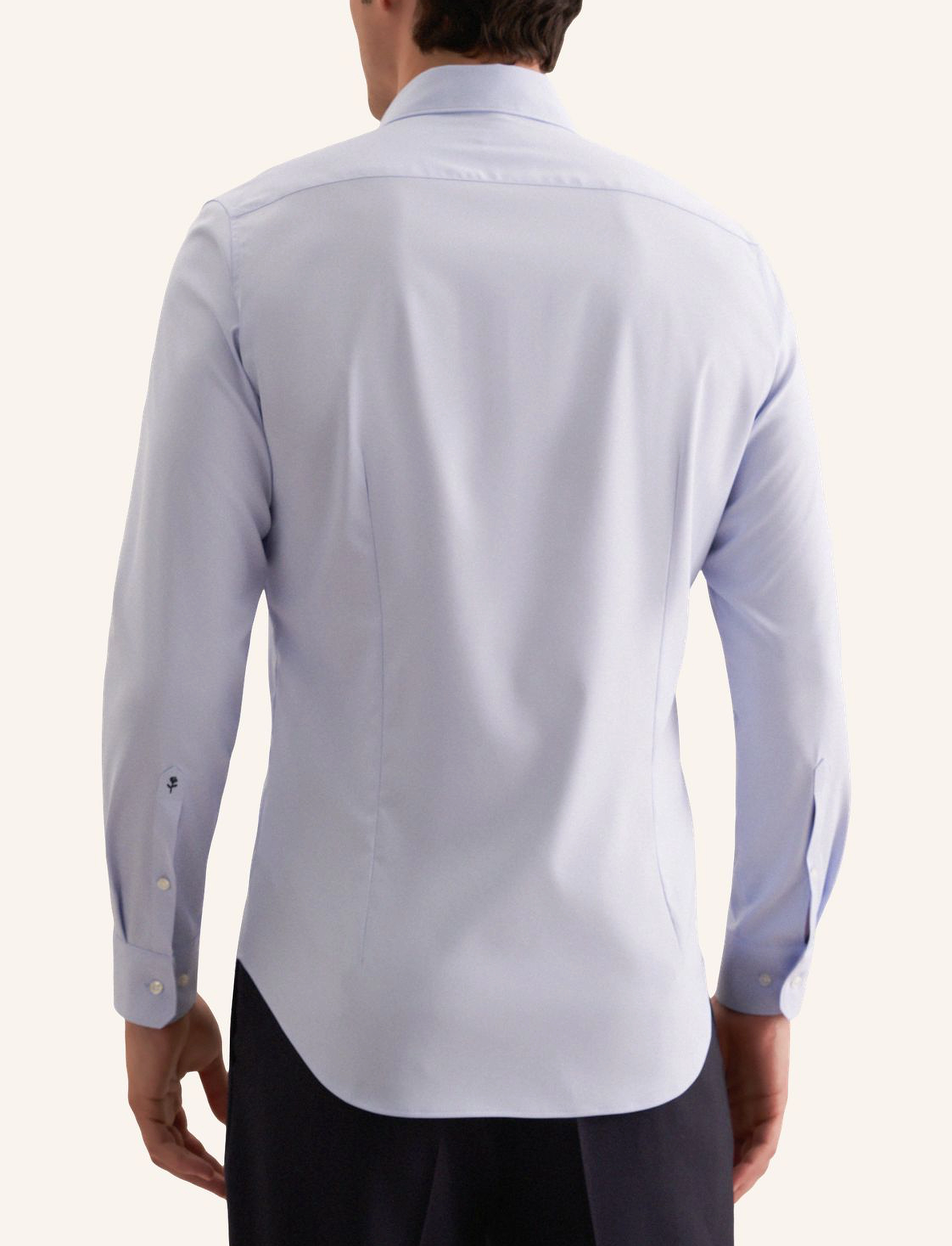 Seidensticker - Performance shirt Slim - basic skjortor - light blue - 4