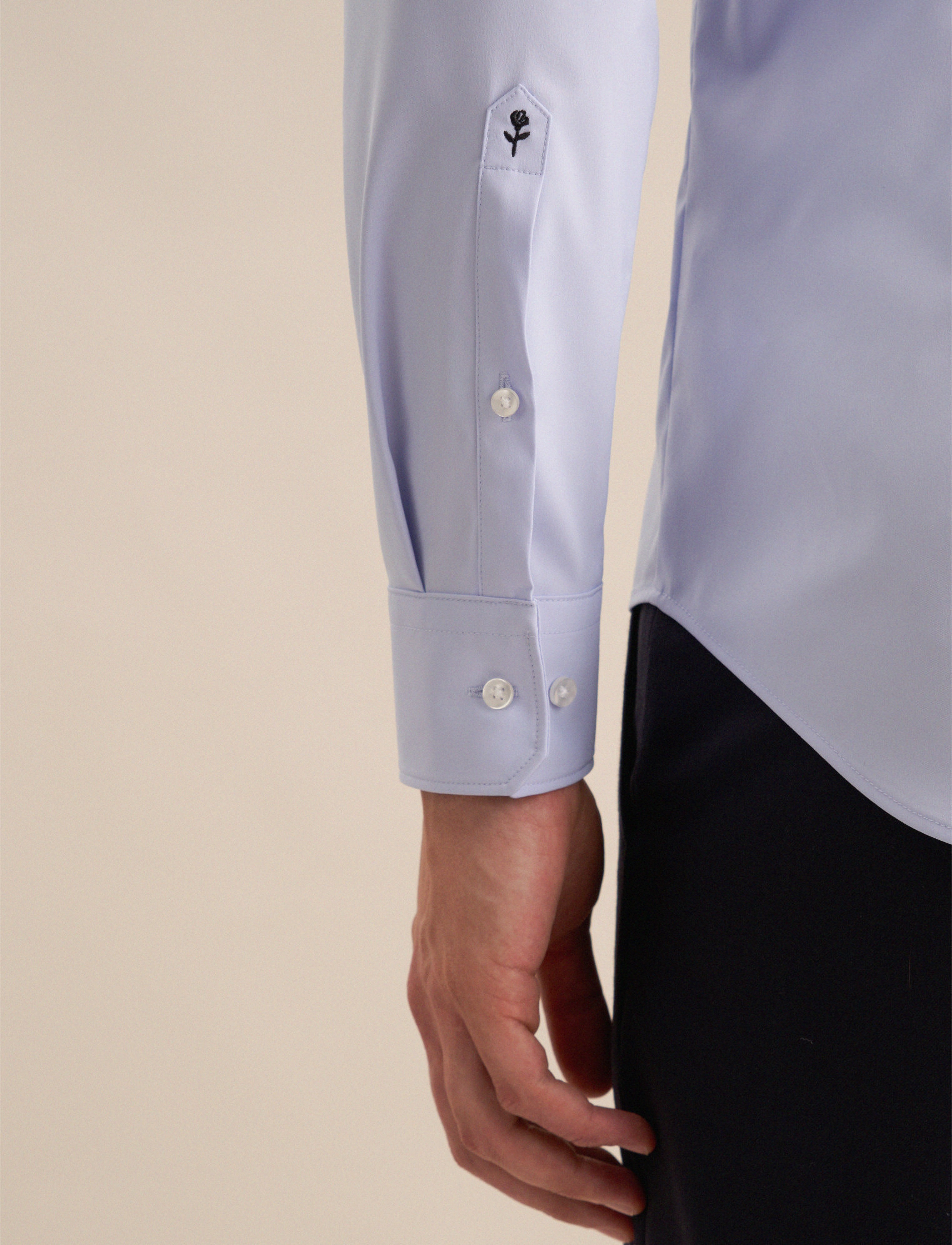 Seidensticker - Performance shirt Slim - basic skjortor - light blue - 5