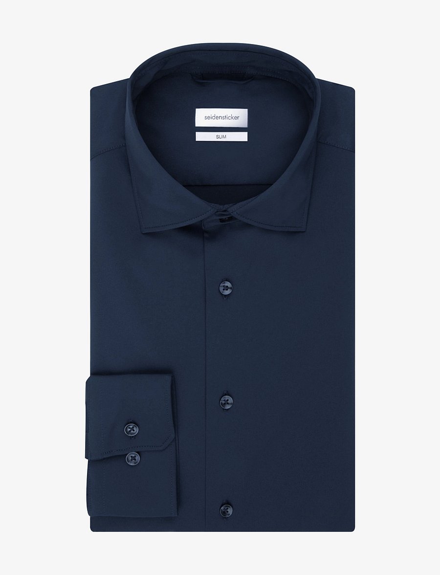 Seidensticker - Performance shirt Slim - kostymskjortor - navy - 3