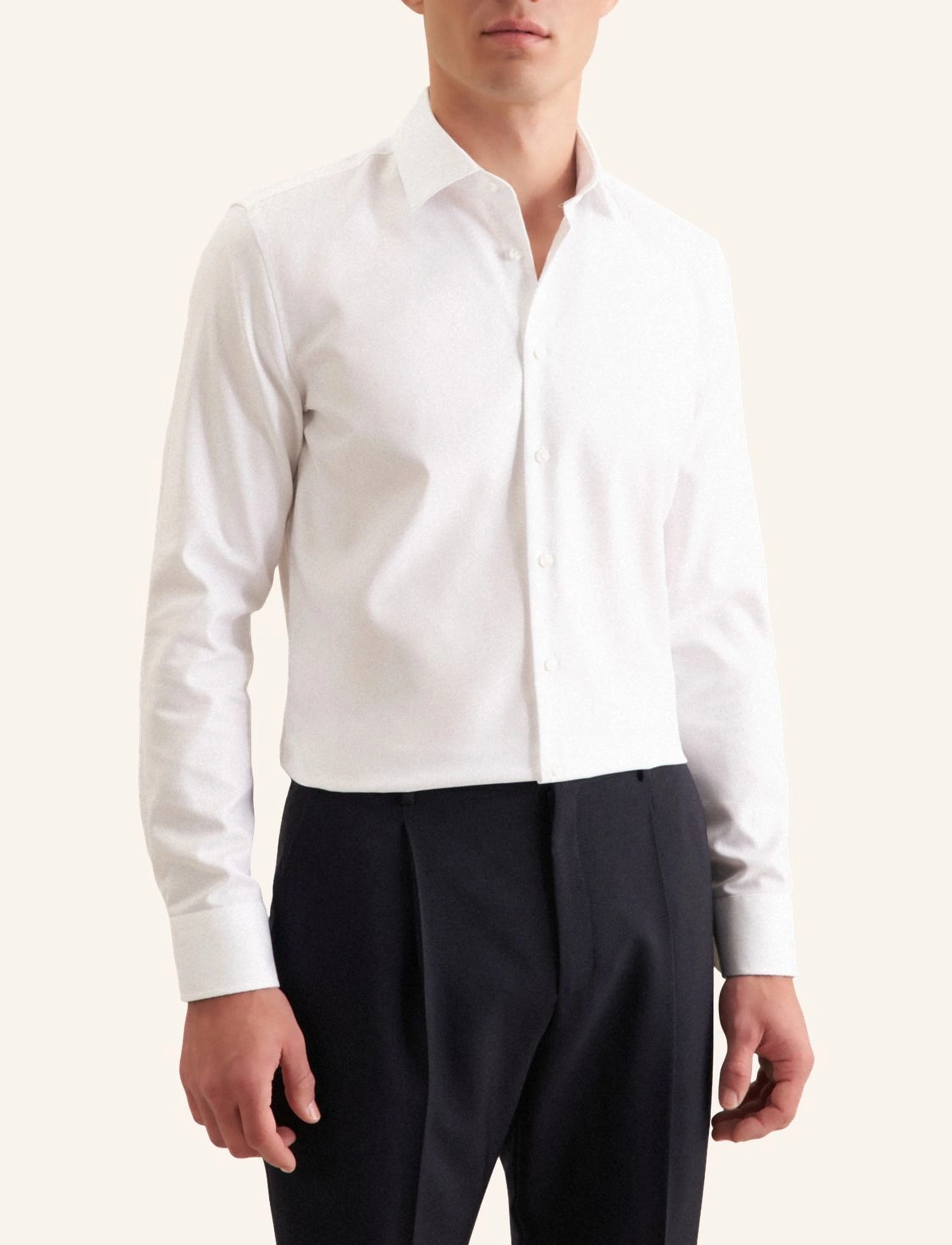 Seidensticker Business Shirt Slim, 38, Shirts, Weiß - Tuxedo Männerswear
