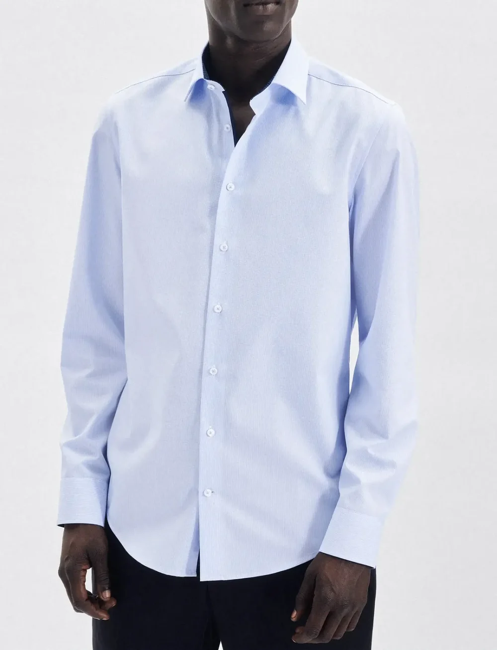 Seidensticker - Business Kent Patch13 - formal shirts - light blue - 0