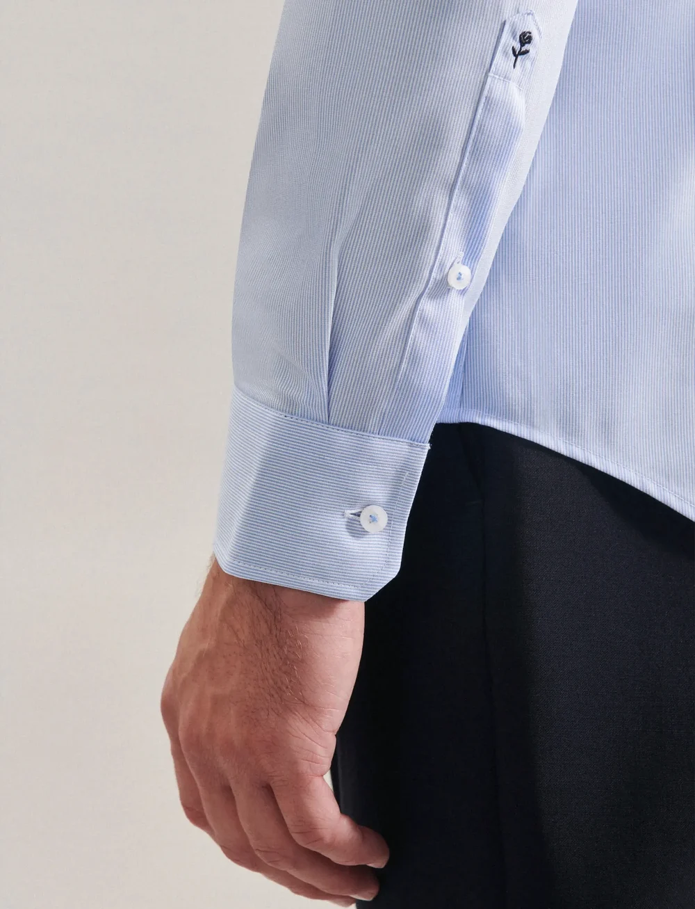 Seidensticker - Business Kent Patch13 - formal shirts - light blue - 5