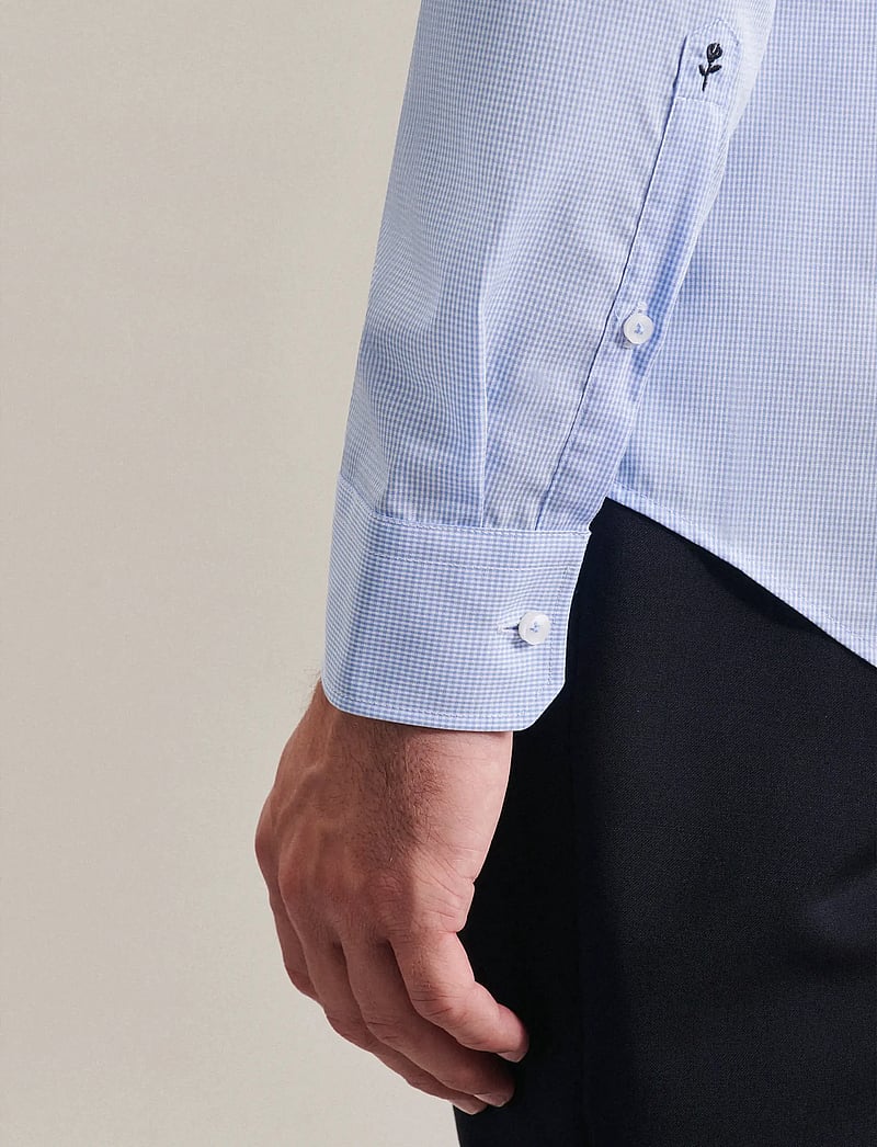 Seidensticker - Business Kent Patch13 - formelle hemden - light blue - 5