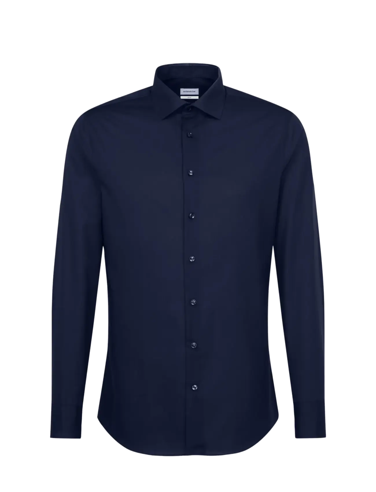Seidensticker Business Shirt Slim, Mænd, Business Skjorte, Navy, Str: 43