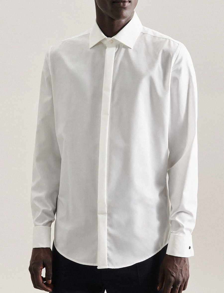 Seidensticker - Gala shirt Slim - formelle skjorter - ecru - 5
