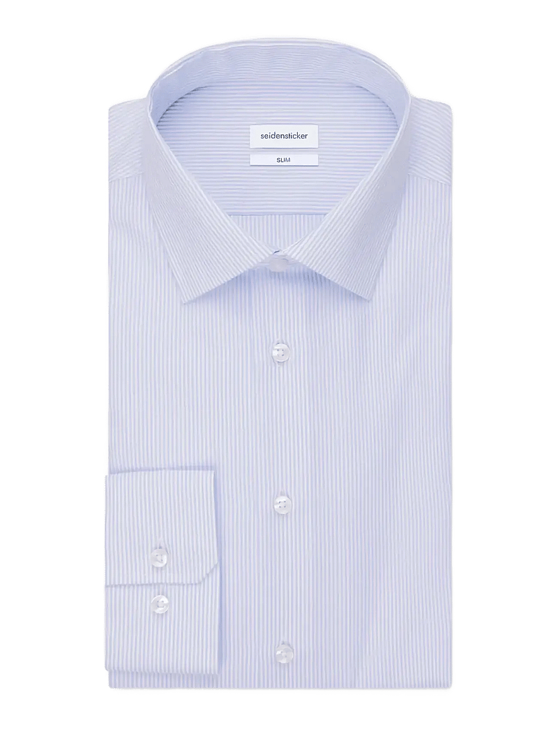 Seidensticker - Business Kent 98 1/1 - gestreifte hemden - light blue - 3