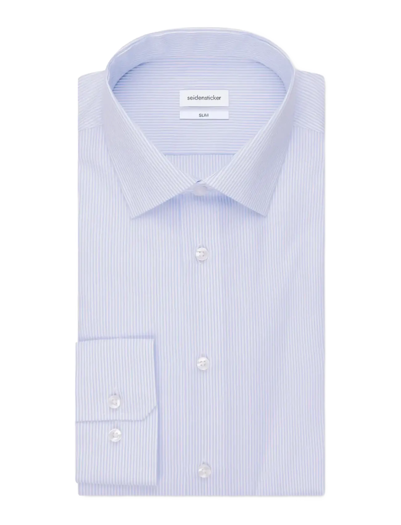 Seidensticker - Business shirt Slim - randiga skjortor - light blue - 3
