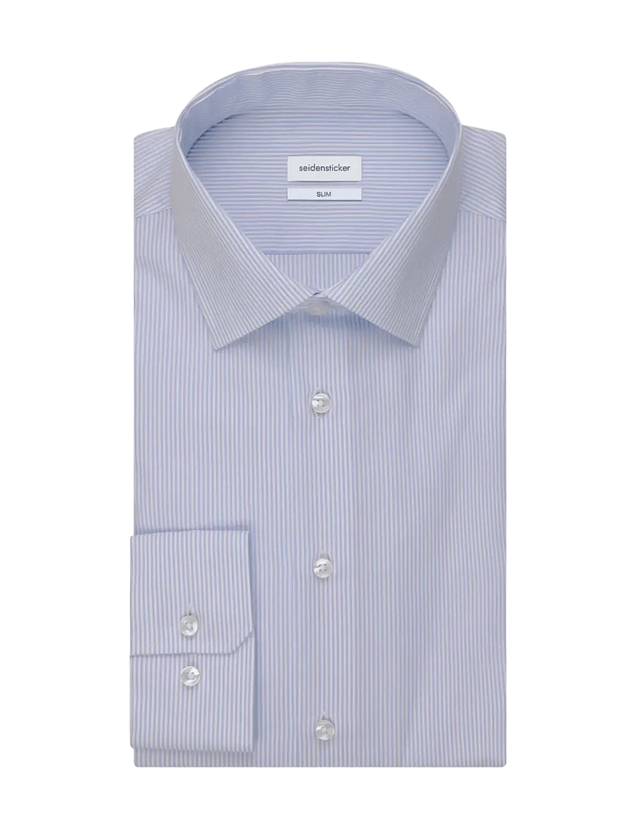 Seidensticker - Business shirt Slim - gestreifte hemden - light blue - 4