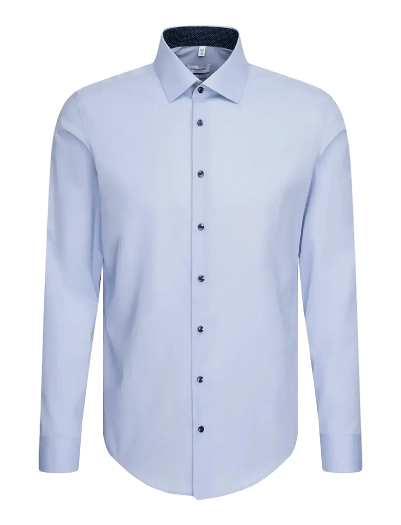 Seidensticker - Business Kent 98 Patch 12 1/1 - formal shirts - light blue - 1