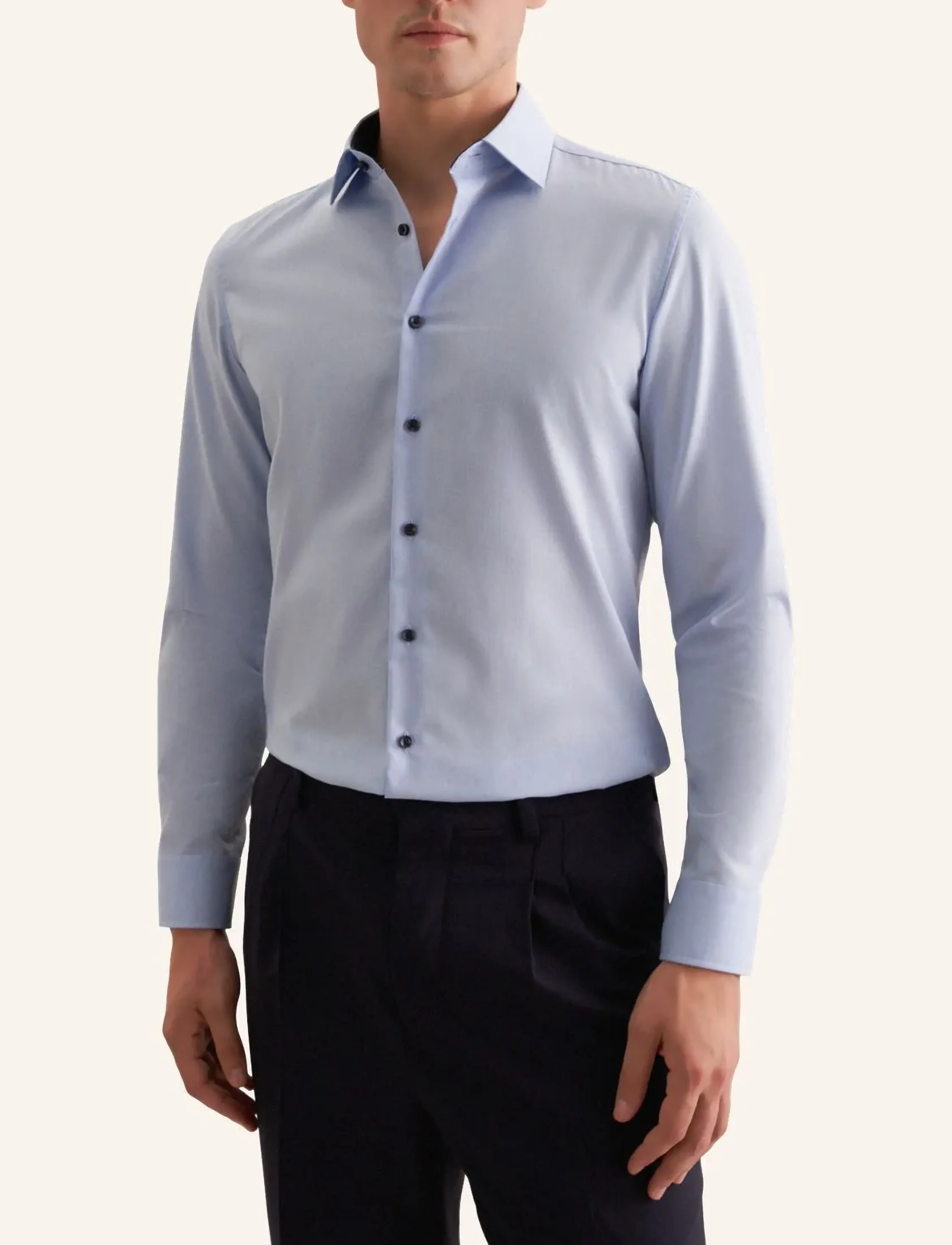 Seidensticker Business Shirt Slim, 38, Shirts, Blau - Business, Männerswear