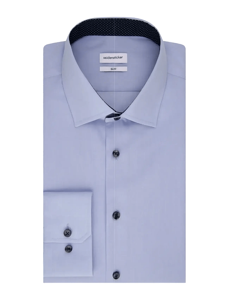 Seidensticker - Business Kent 98 Patch 12 1/1 - formal shirts - light blue - 2